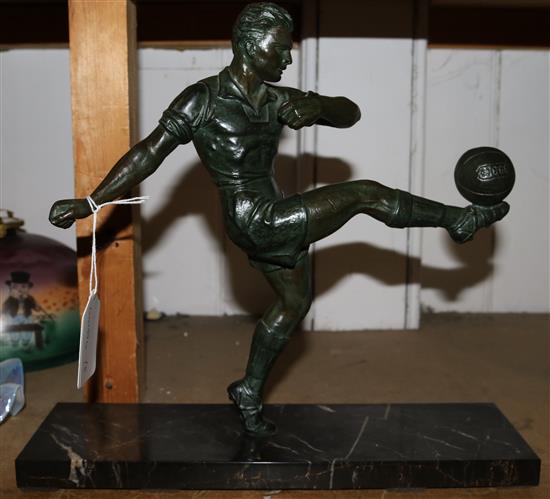 Art Deco footballer figure